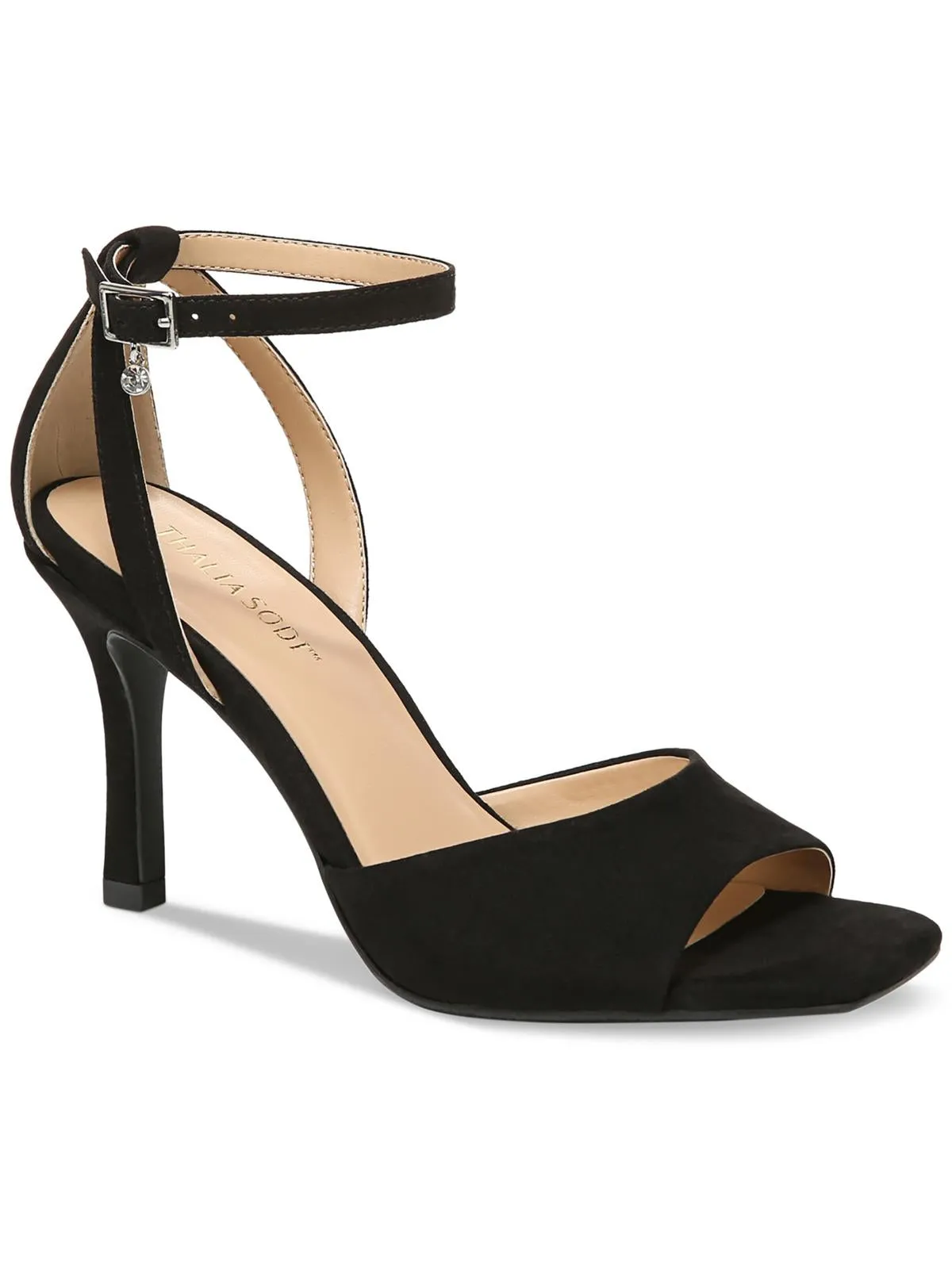 Delannie Womens Patent Stiletto Ankle Strap