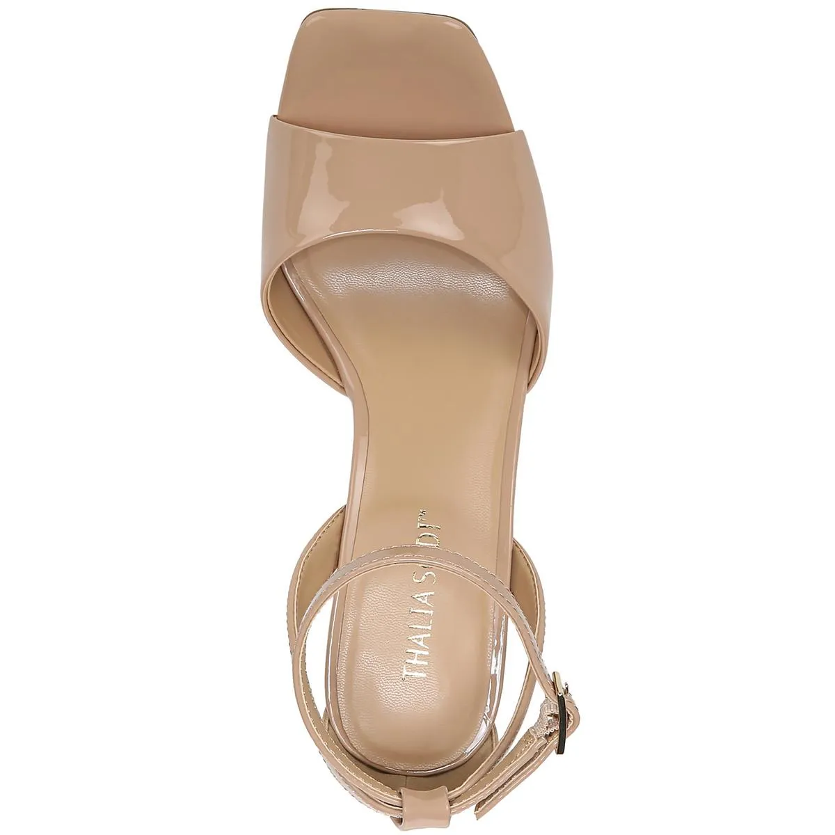 Delannie Womens Patent Stiletto Ankle Strap