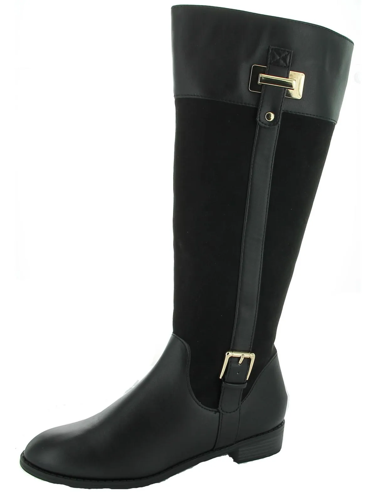 Deliee 2 Womens Belted Knee-High Riding Boots