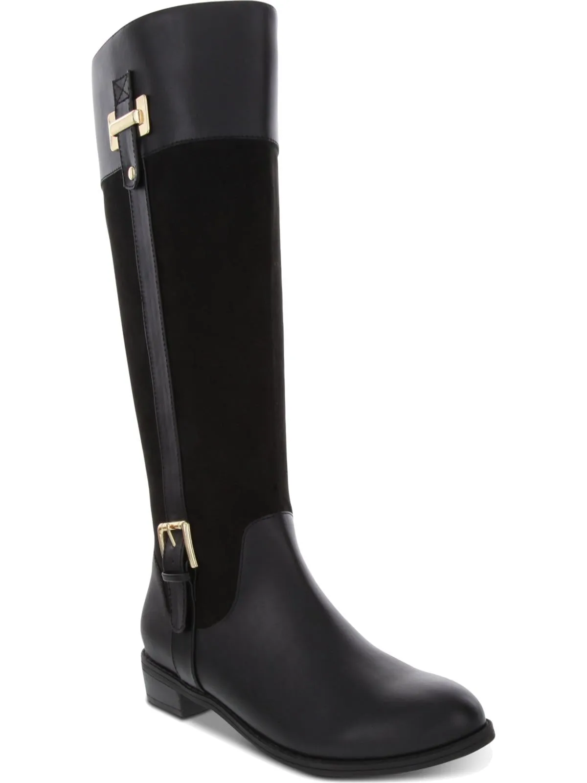 Deliee 2 Womens Faux Leather Riding Boots