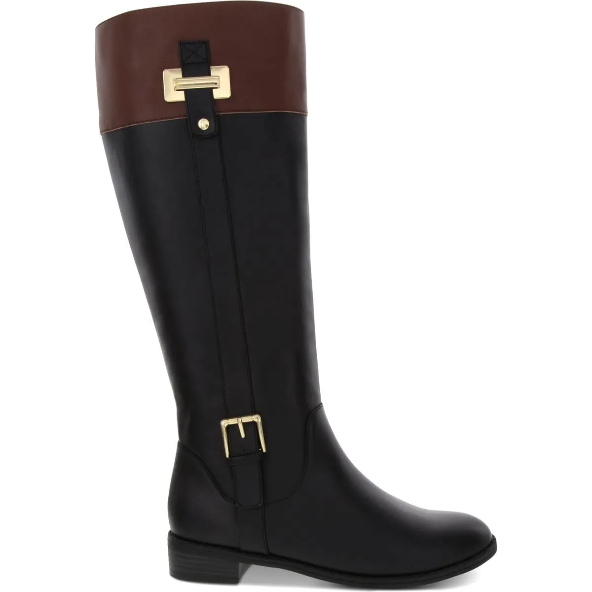 Deliee 2 Womens Faux Leather Riding Boots