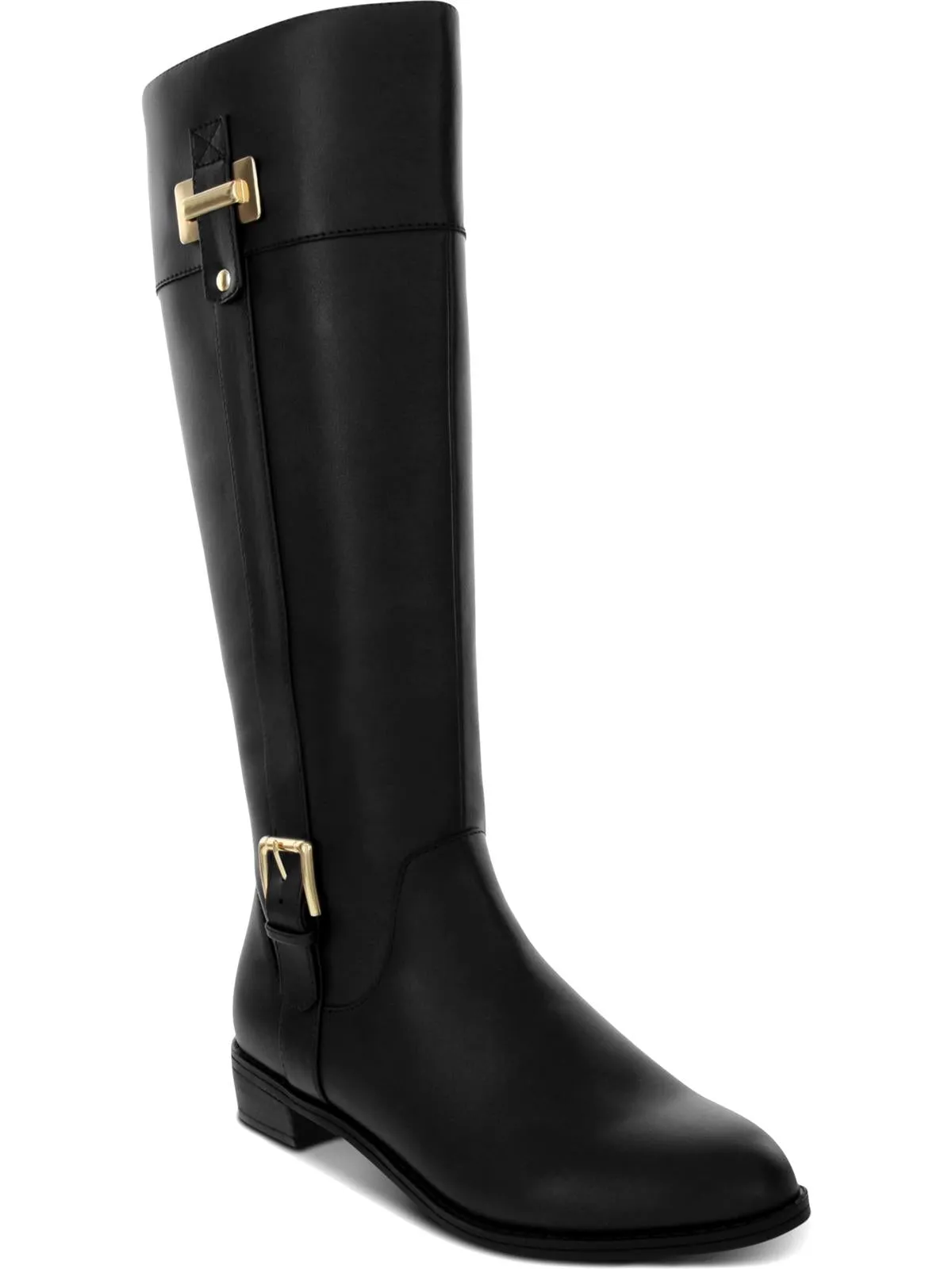 Deliee 2 Womens Faux Leather Riding Boots