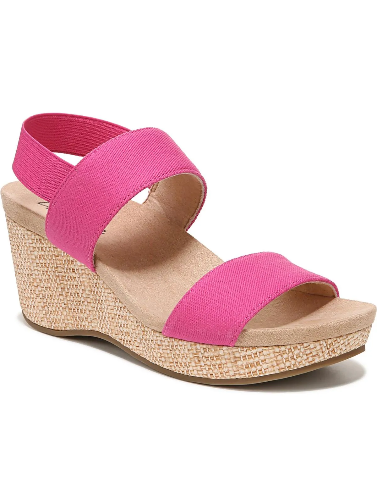 Delta Womens Solid Ankle Strap Wedge Sandals