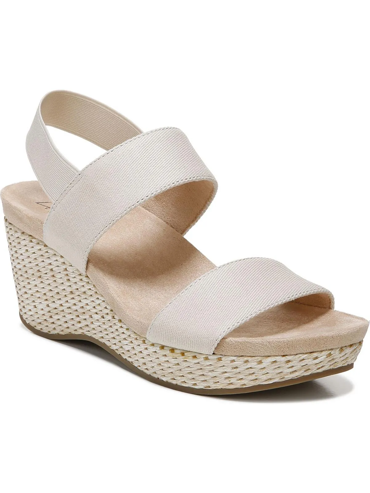 Delta Womens Solid Ankle Strap Wedge Sandals