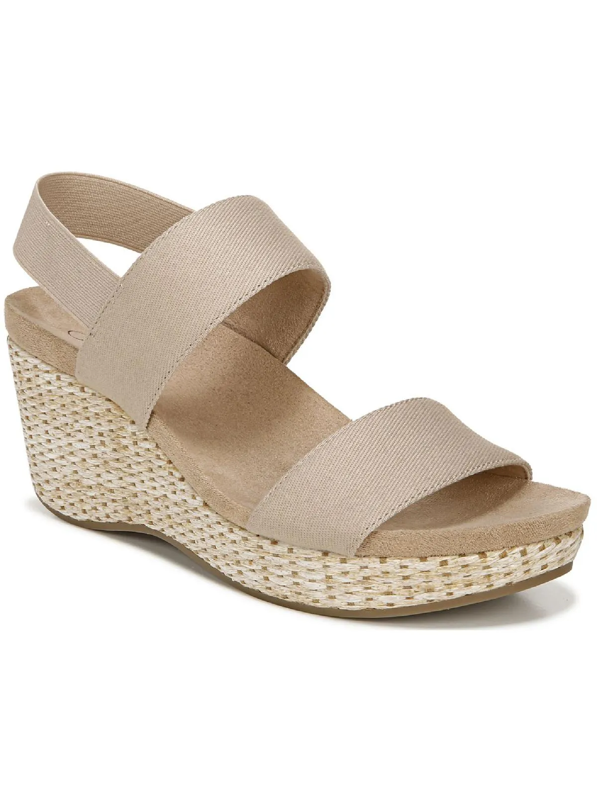 Delta Womens Solid Ankle Strap Wedge Sandals