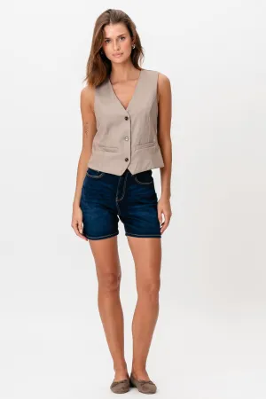 Denim Shorts - Dark Blue Denim