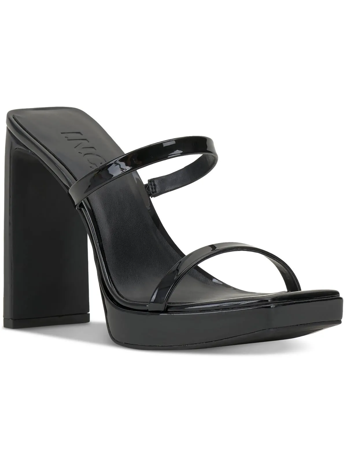 DENIM Womens Patent Leather Slip On Pumps