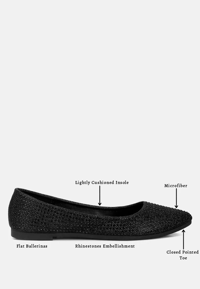 denki studded ballerina flats