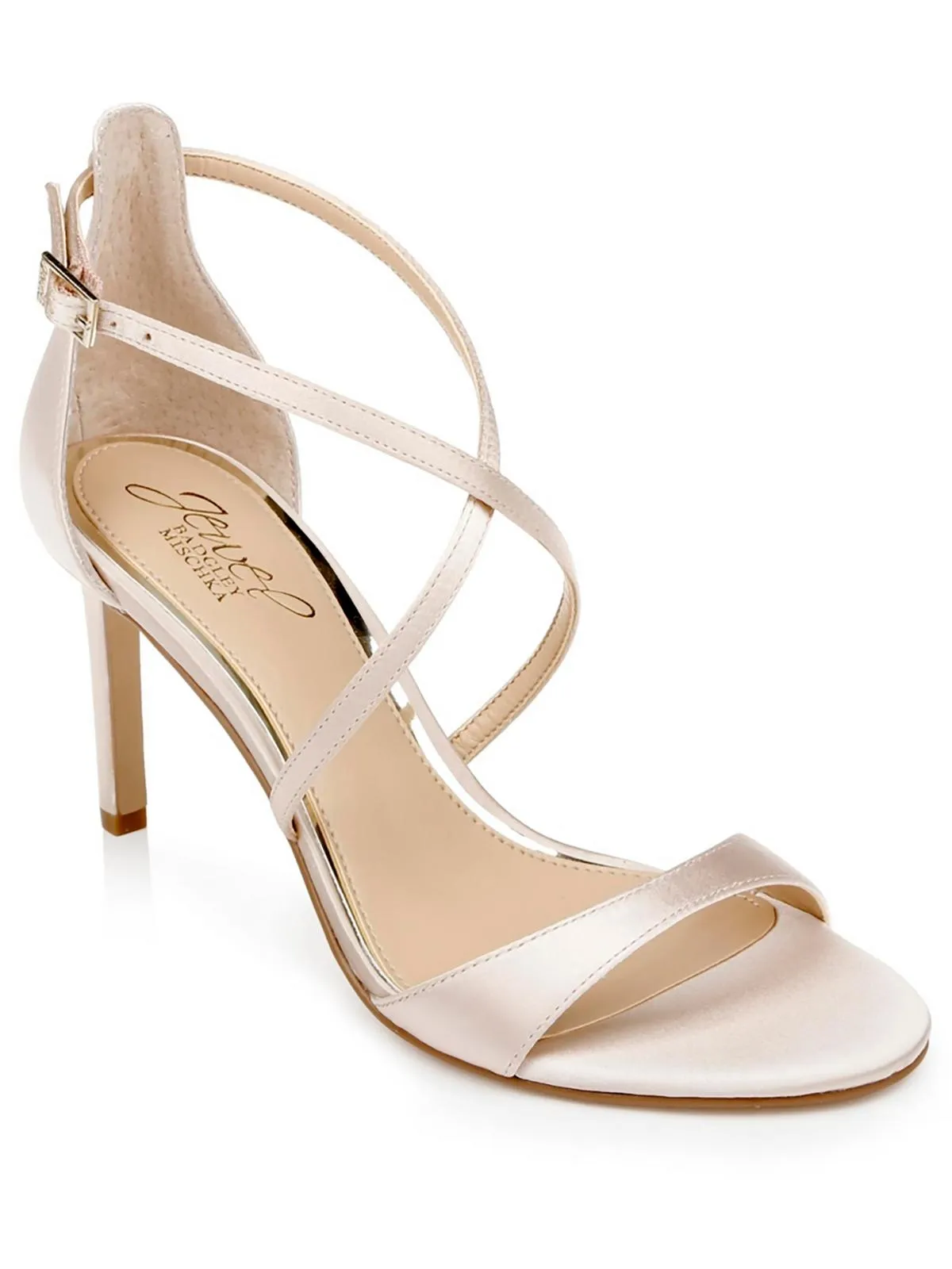 DIMITRA Womens Glitter Ankle Strap Pumps