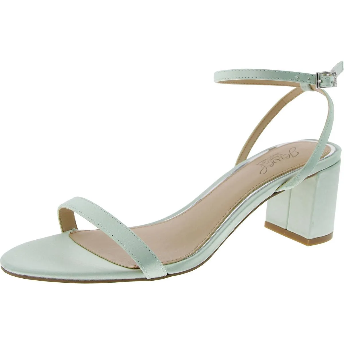 DIMITRA Womens Glitter Ankle Strap Pumps