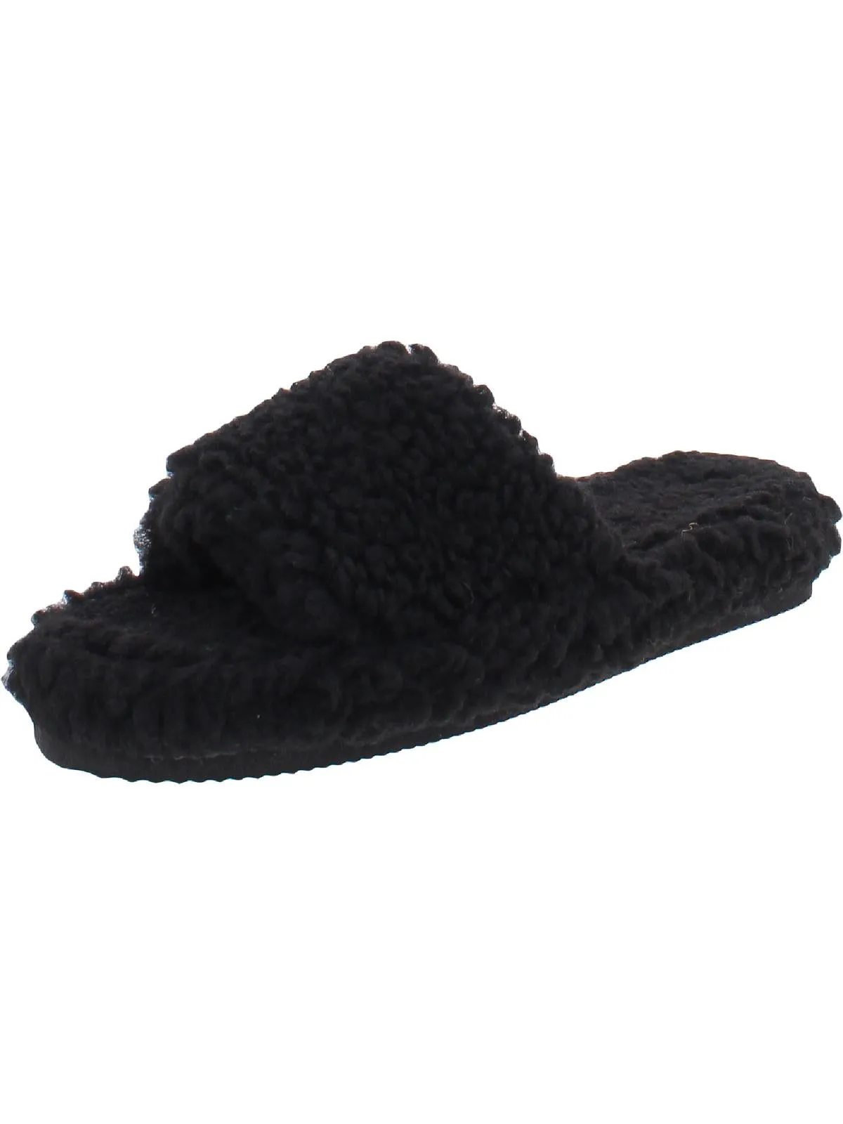Dinnaa Womens Cozy Faux Fur Slide Slippers