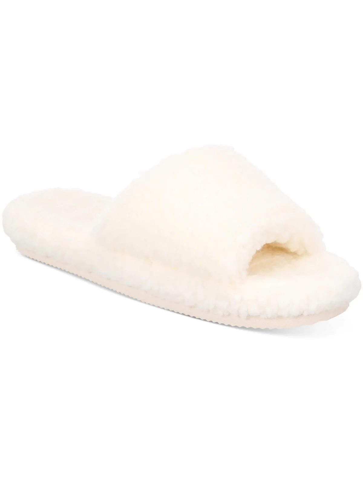 Dinnaa Womens Cozy Faux Fur Slide Slippers
