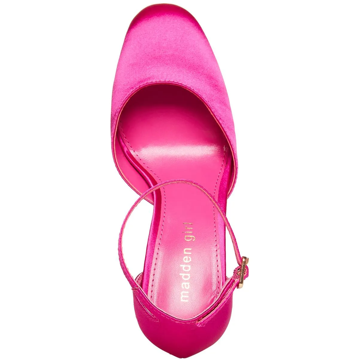 Dion Womens Round Toe Ankle Strap Platform Heels
