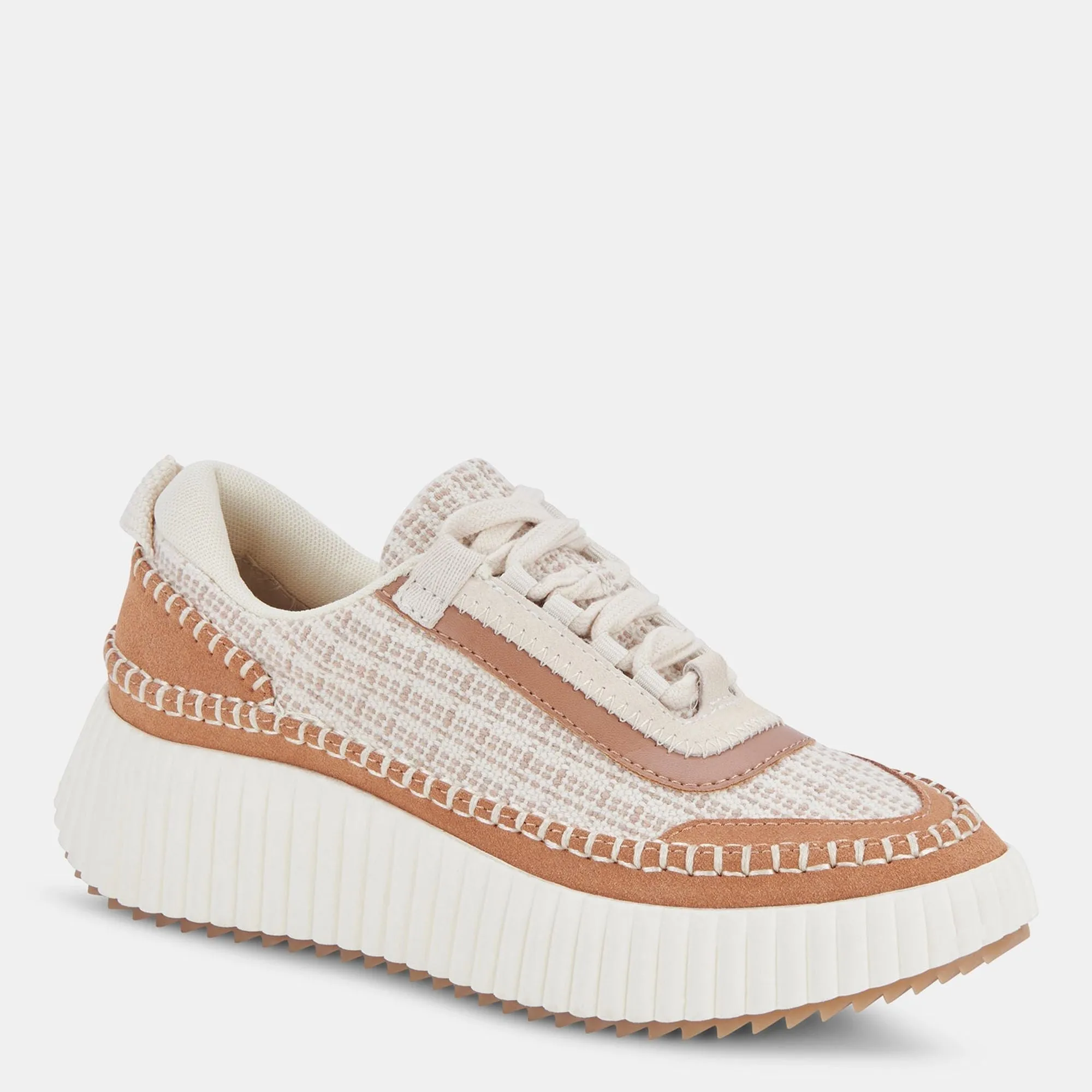 DOLEN SNEAKERS BROWN MULTI WOVEN