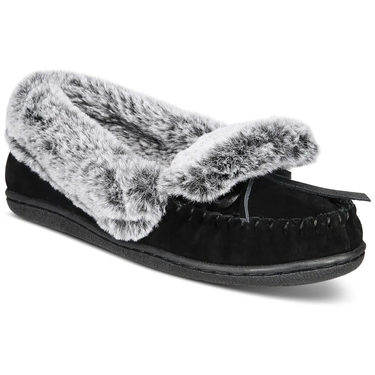 Dorenda Womens Suede Cozy Moccasin Slippers