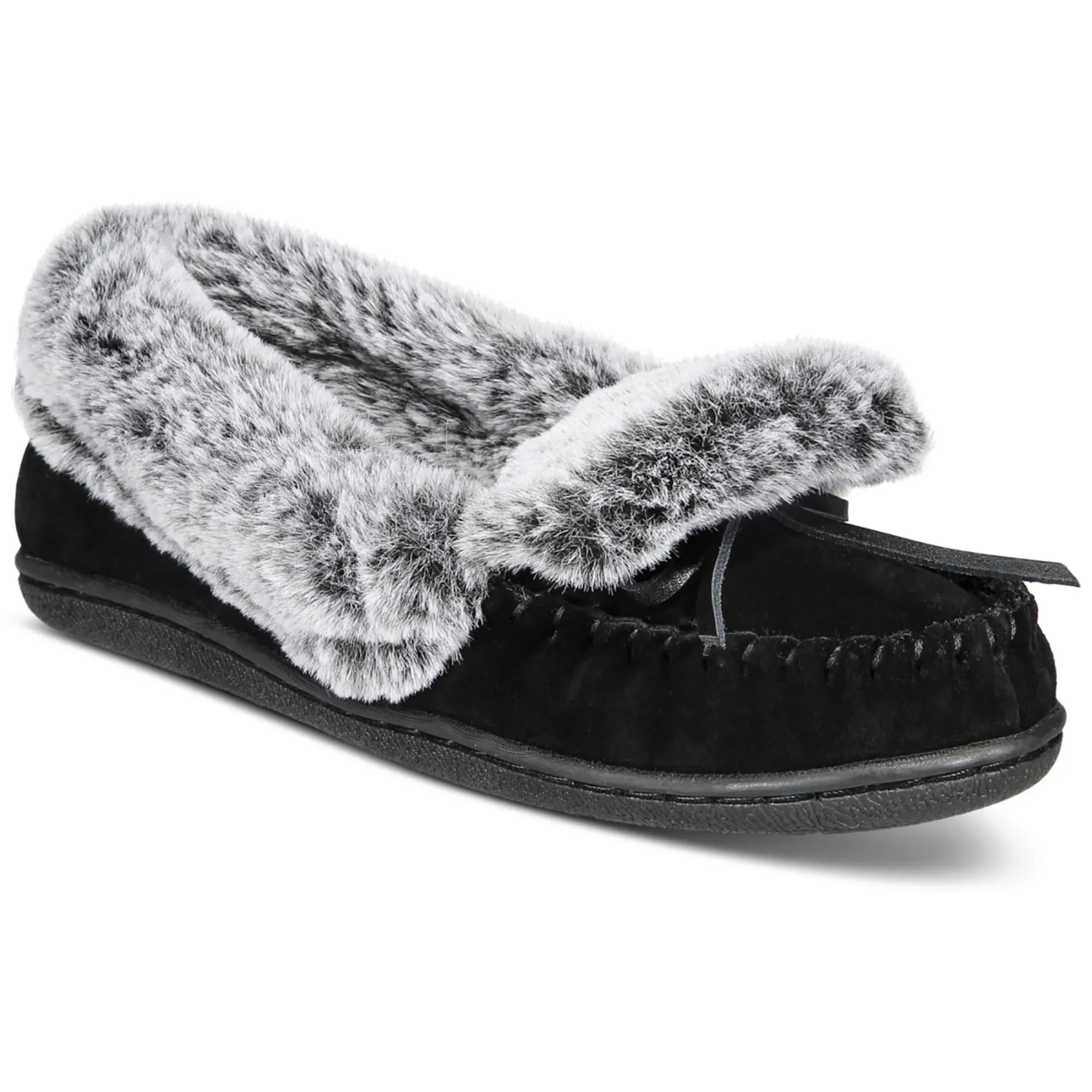 Dorenda Womens Suede Cozy Moccasin Slippers