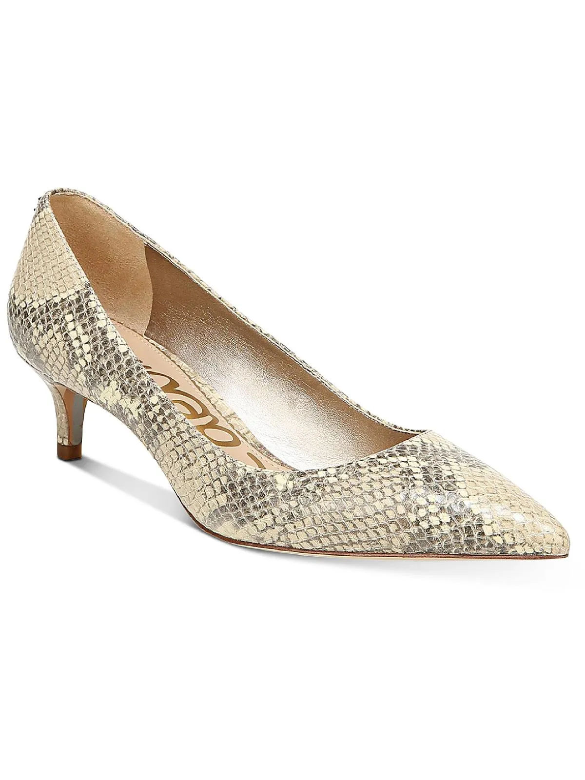 Dori Womens Padded Insole Slip On Pointed Toe Heels