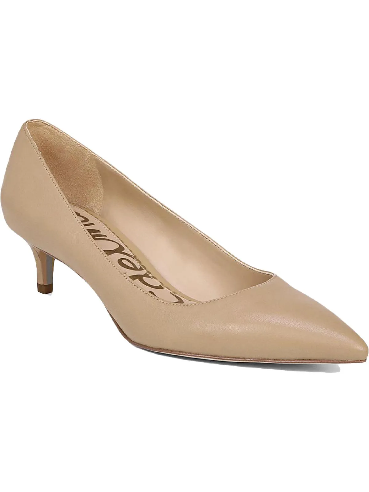 Dori Womens Padded Insole Slip On Pointed Toe Heels
