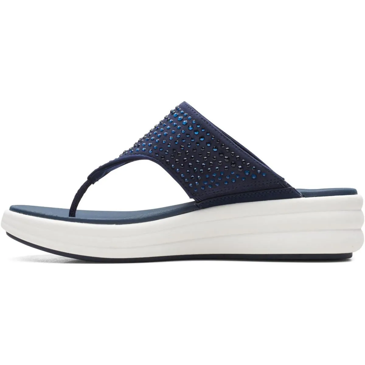 Drift Jaunt Womens Rhinestone Toe Post Thong Sandals