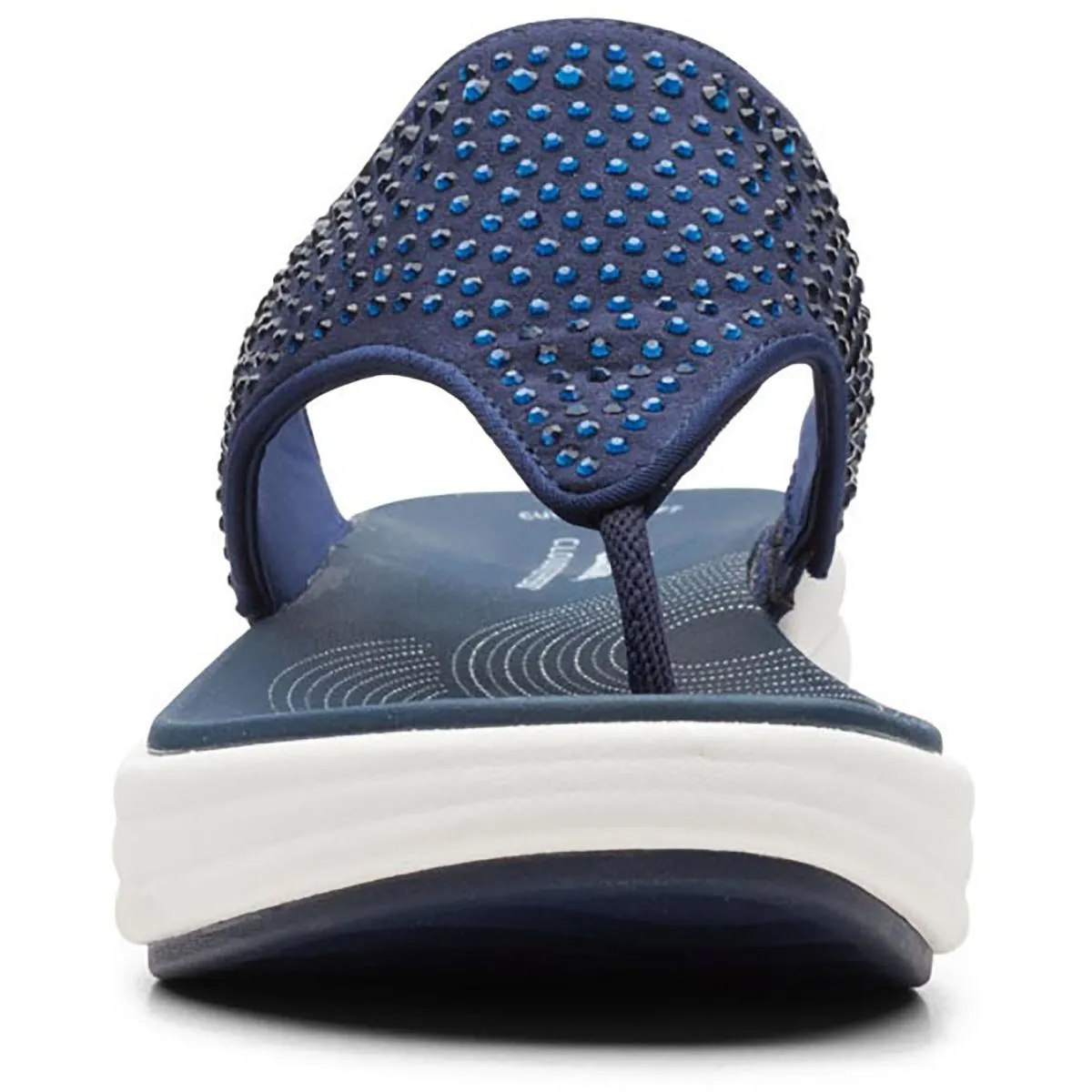 Drift Jaunt Womens Rhinestone Toe Post Thong Sandals