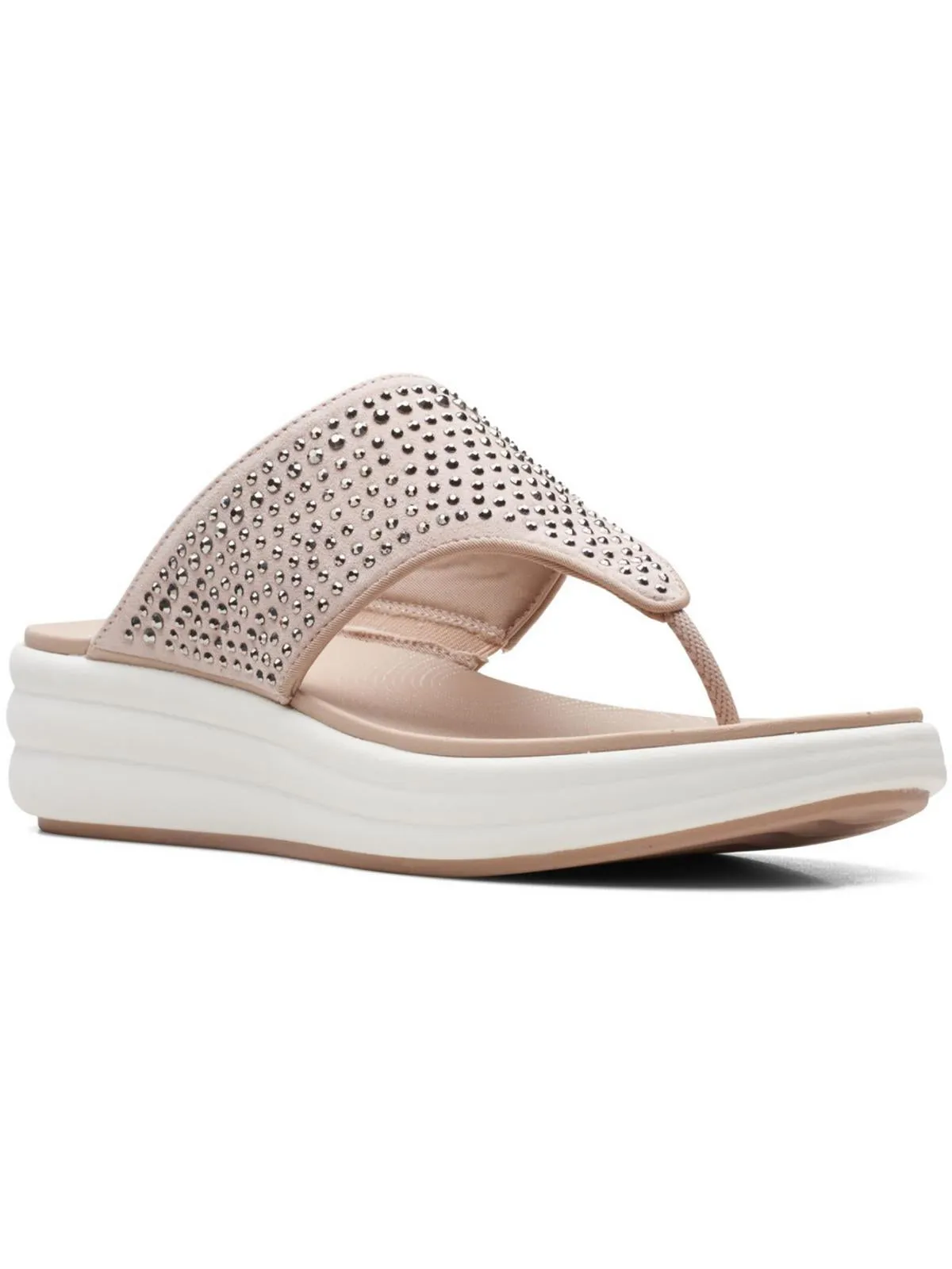Drift Jaunt Womens Rhinestone Toe Post Thong Sandals