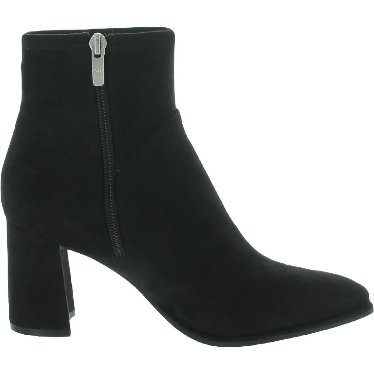 Dyvine  Womens Faux Suede Covered Heel Ankle Boots