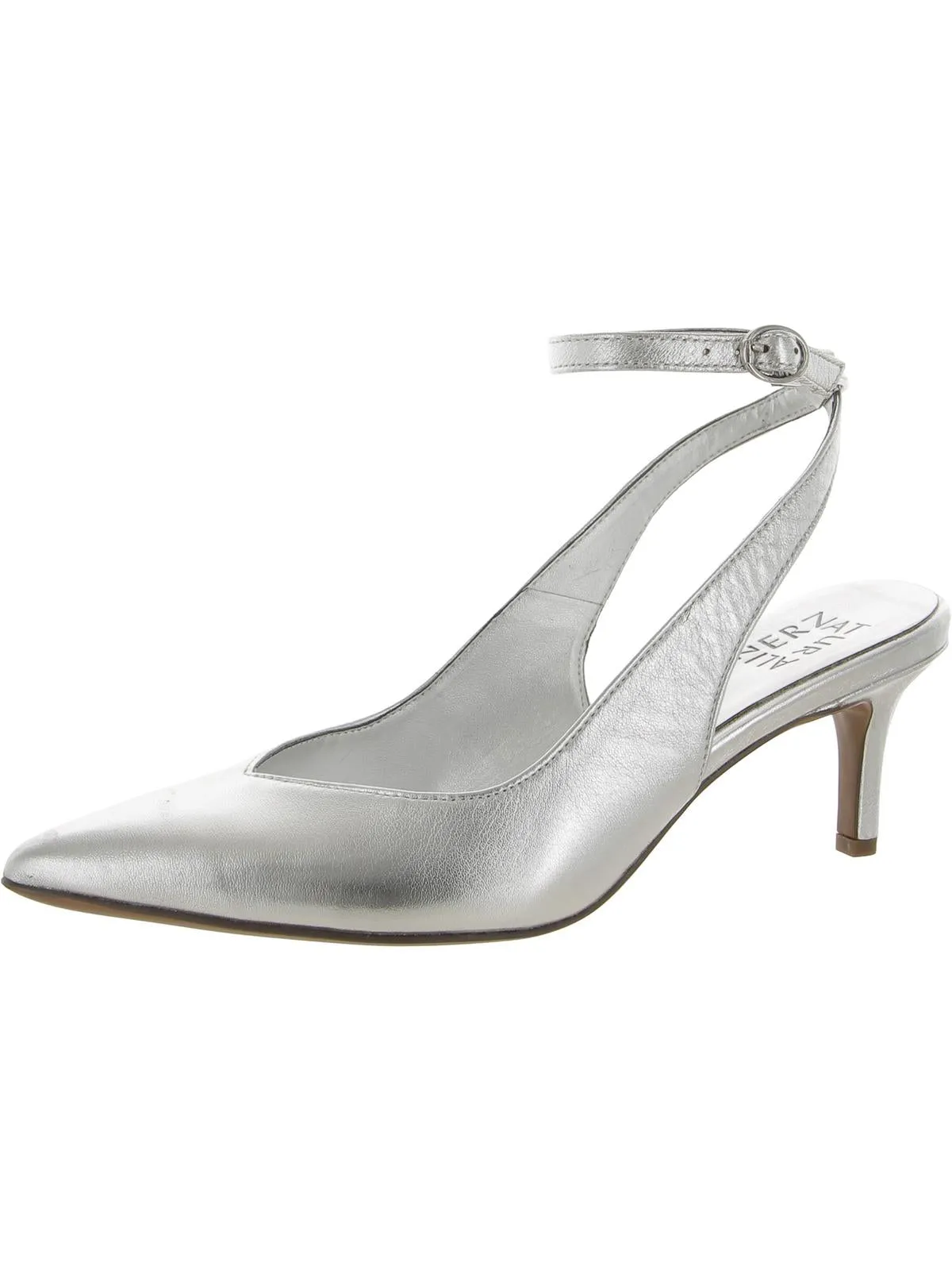 Eliya Womens Leather Snake Print Pumps
