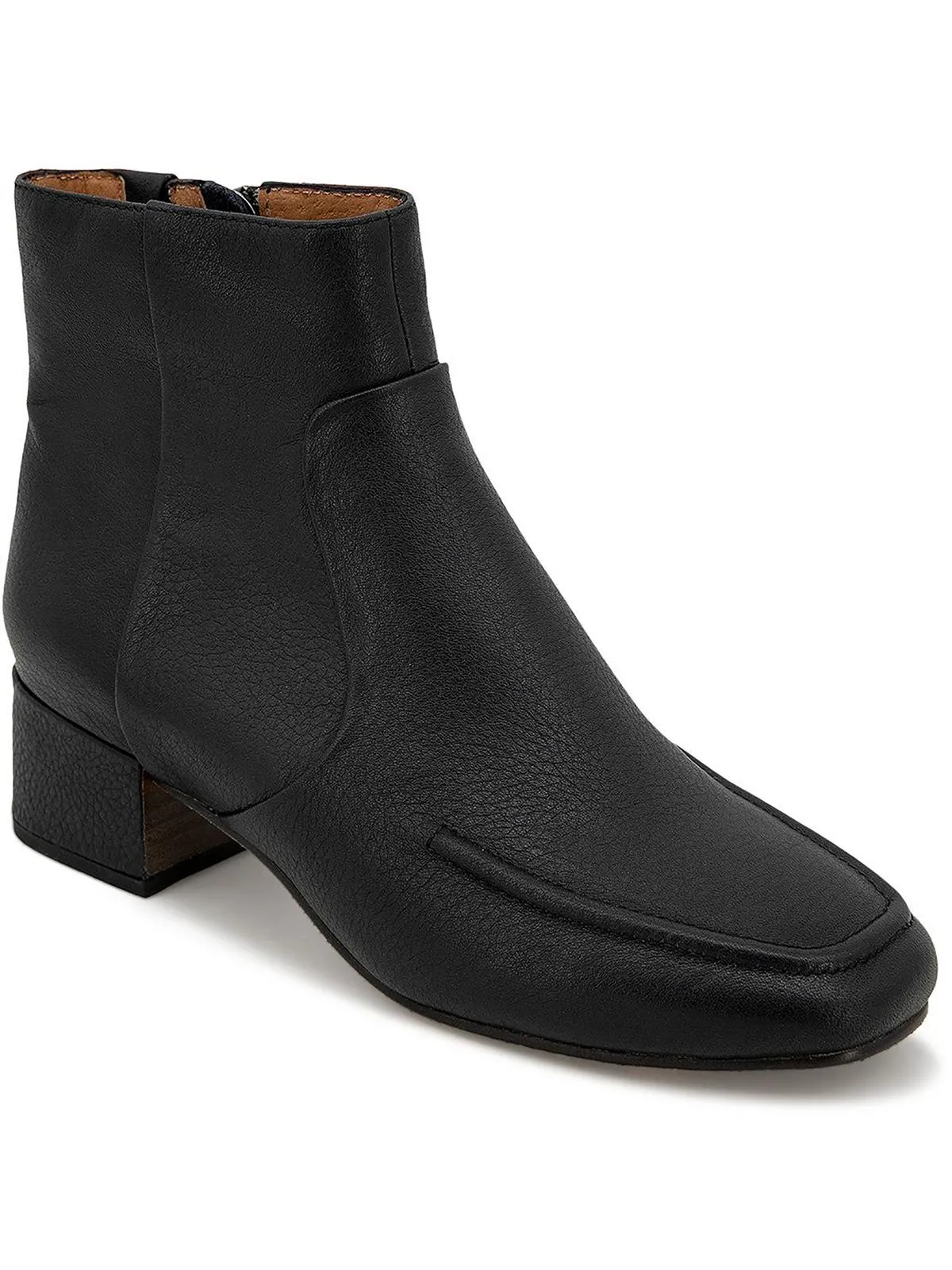 Ella Apron Bootie Womens Leather Pebbled Ankle Boots