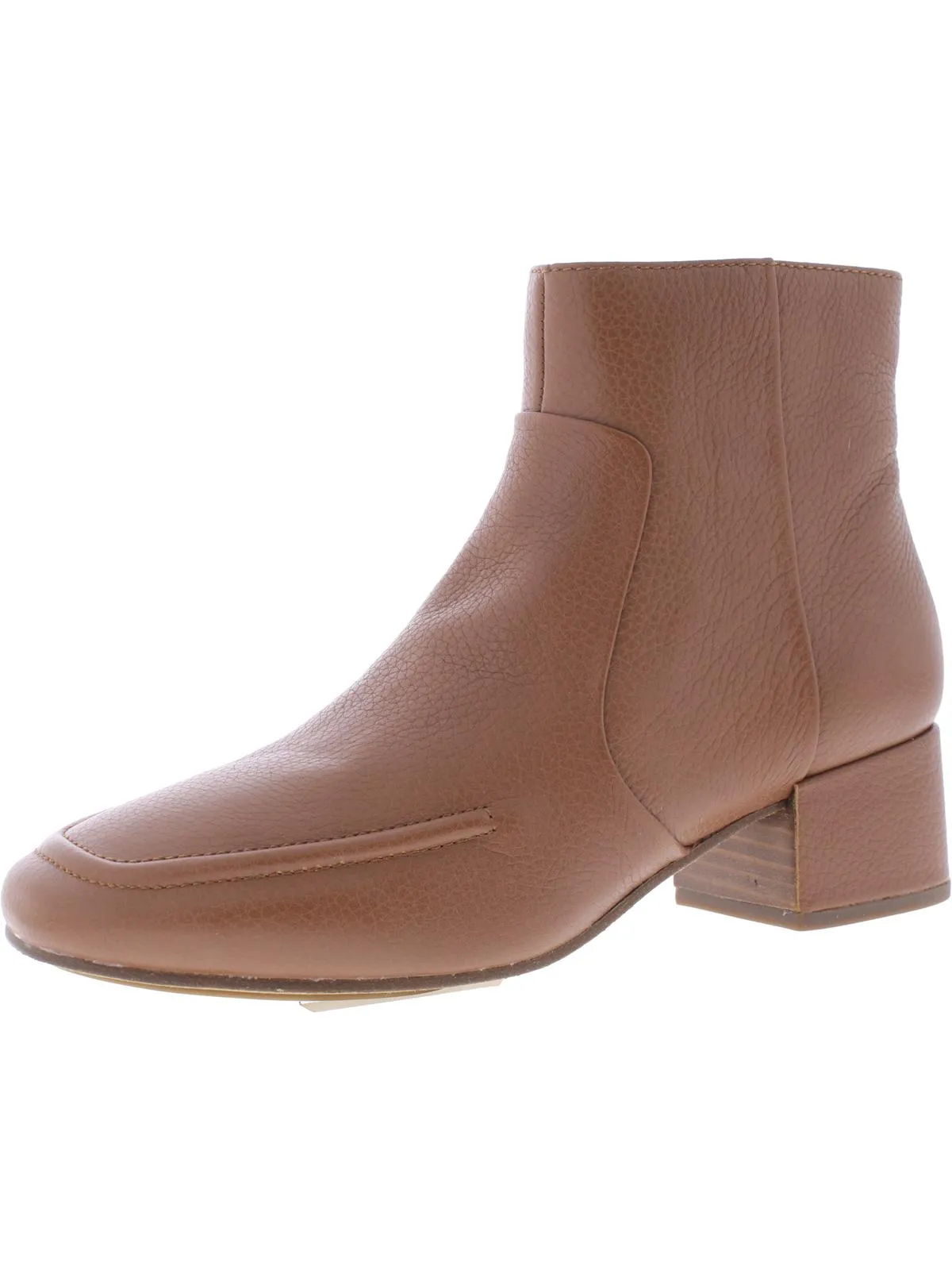 Ella Apron Bootie Womens Leather Pebbled Ankle Boots