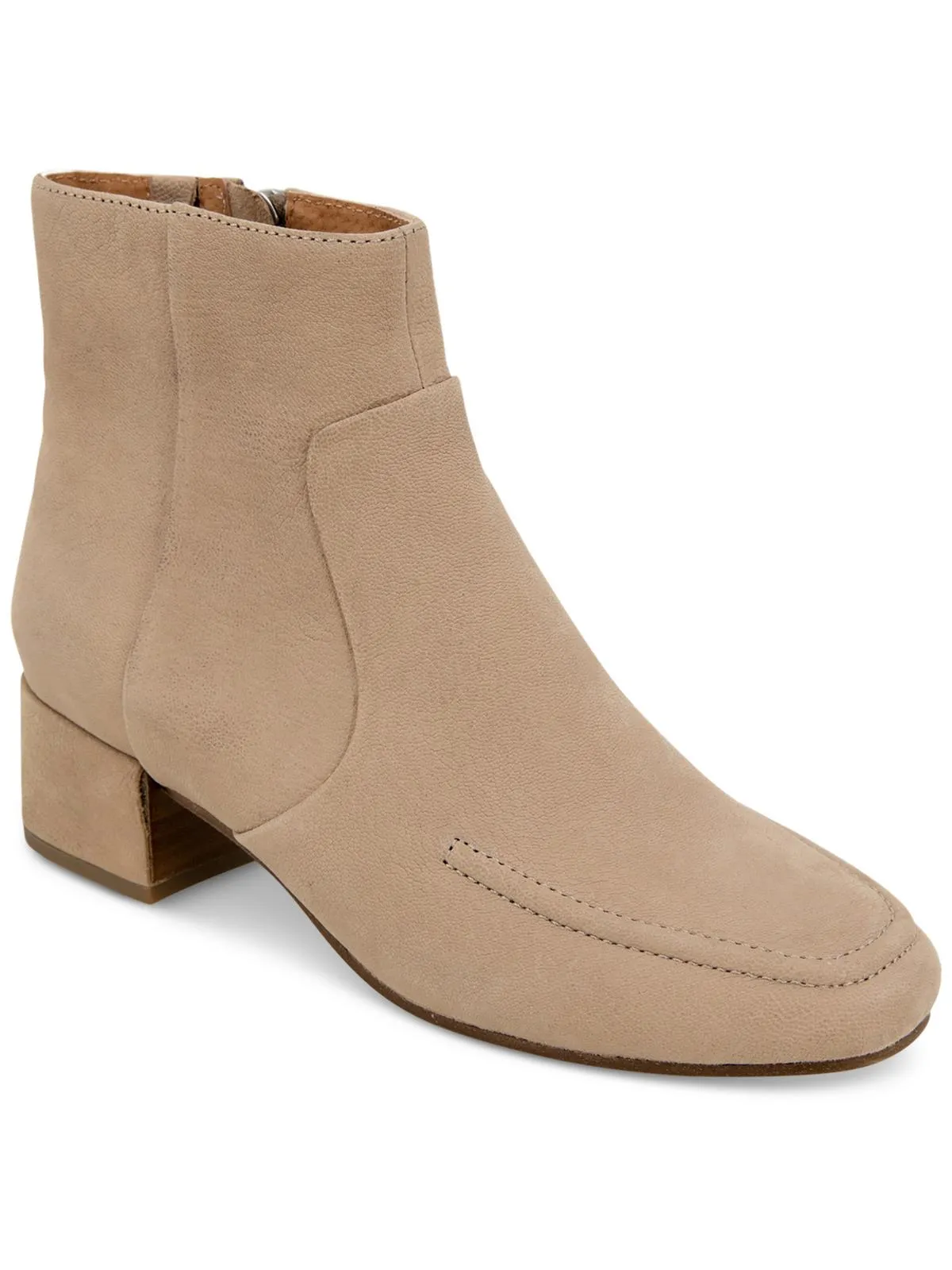 Ella Apron Bootie Womens Leather Pebbled Ankle Boots
