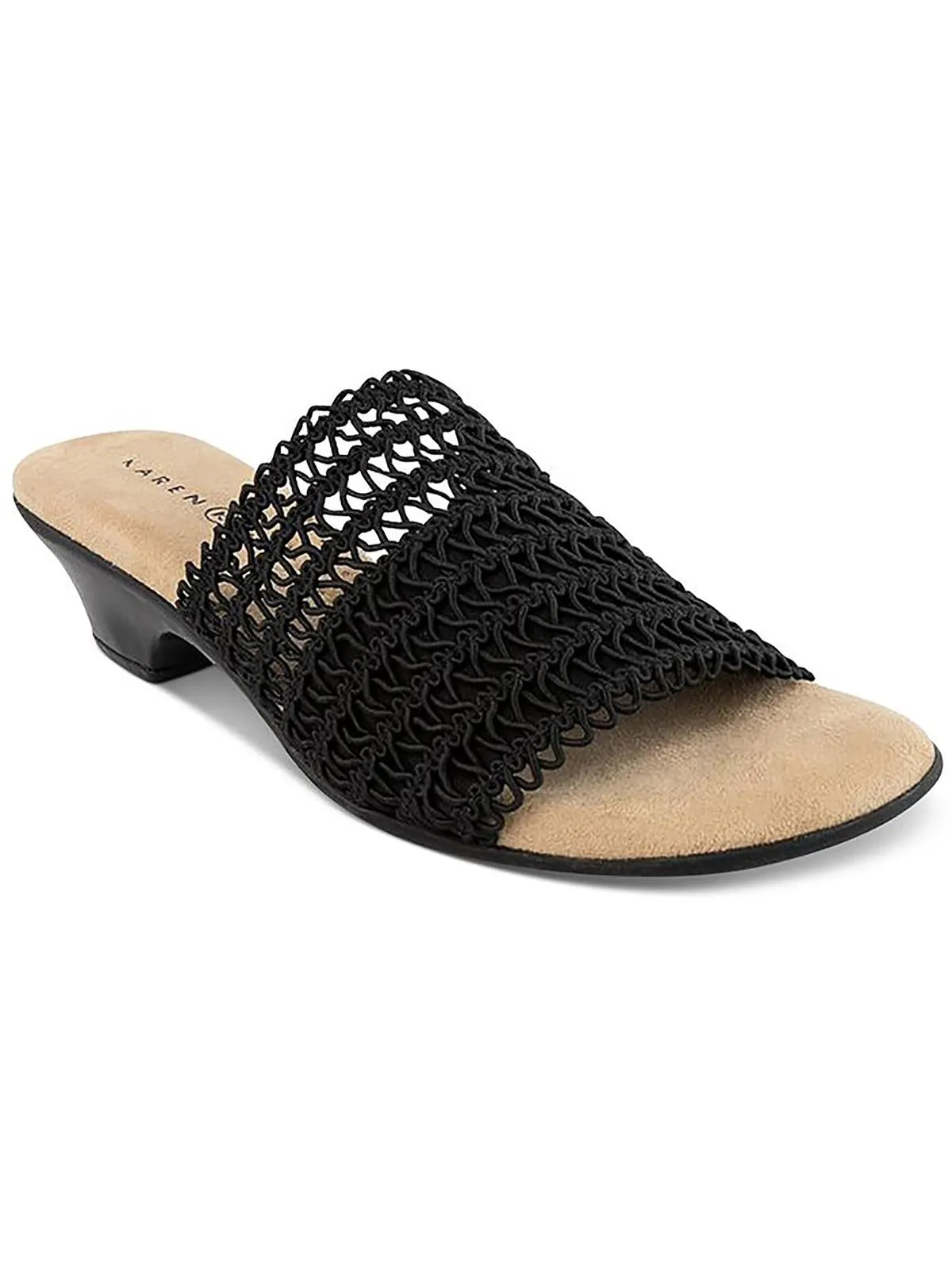 ELSA Womens Open Toe Slip On Slide Sandals