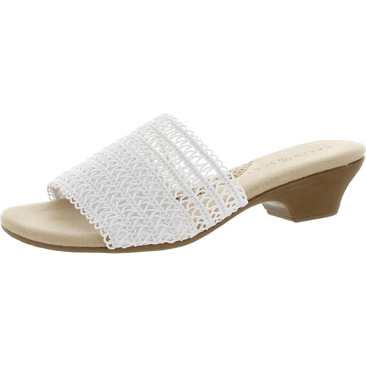 ELSA Womens Open Toe Slip On Slide Sandals