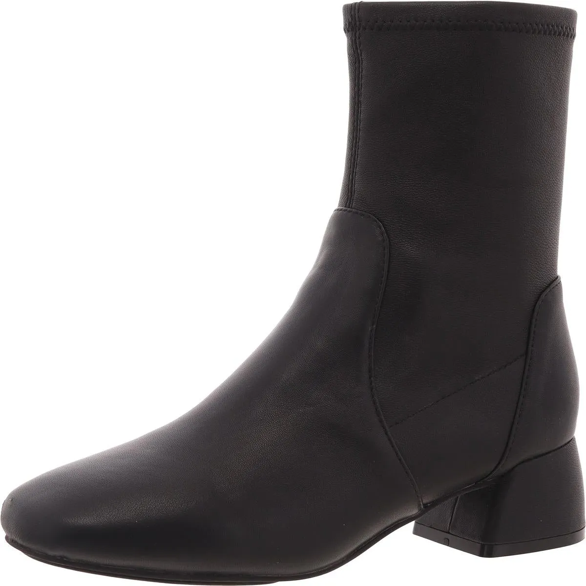 Emily Womens Suede Block Heel Booties