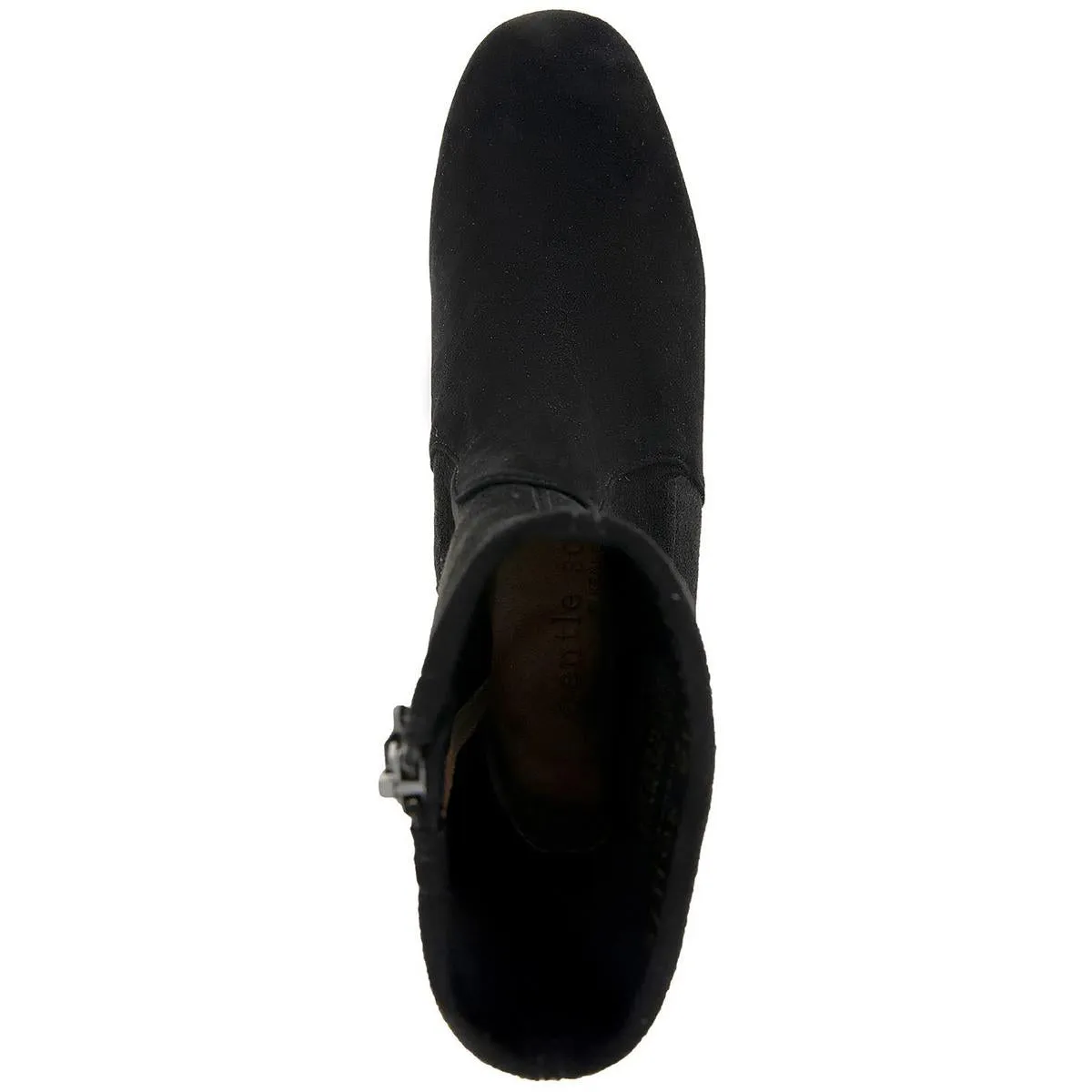 Emily Womens Suede Block Heel Booties