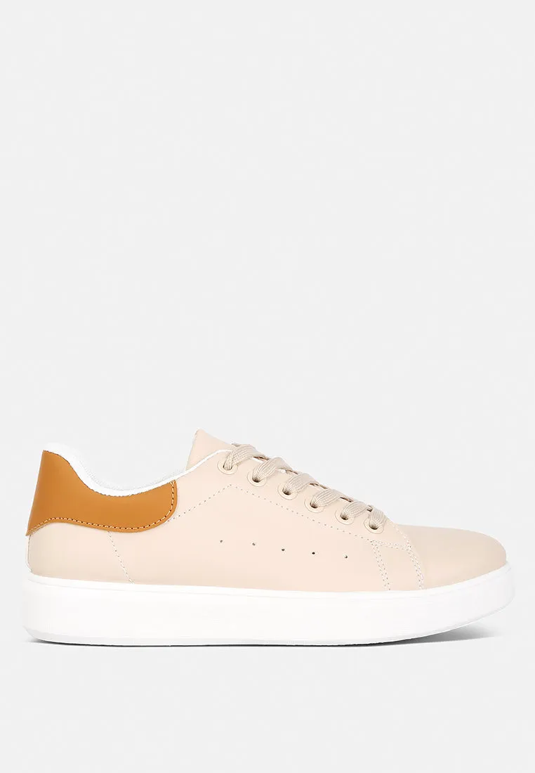 enora comfortable lace up sneakers