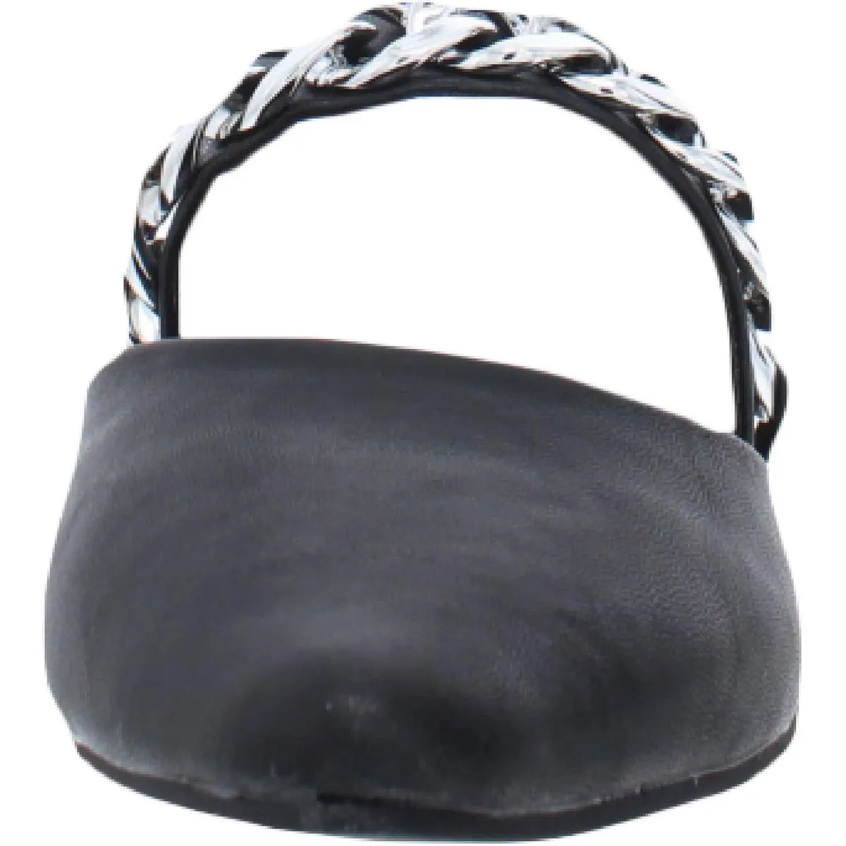 Ester Womens Faux Leather Slip On Slides