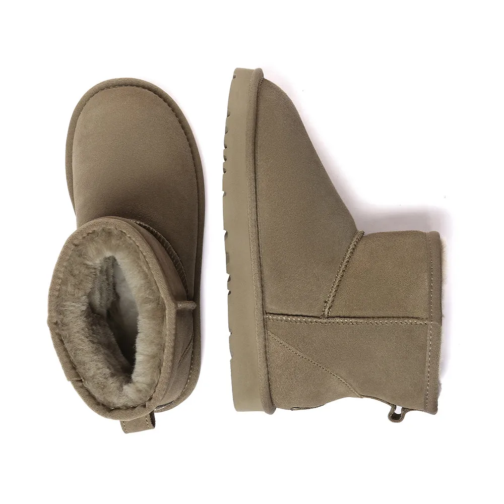 EverAu Australia Women Ostrich Leather Short Boots