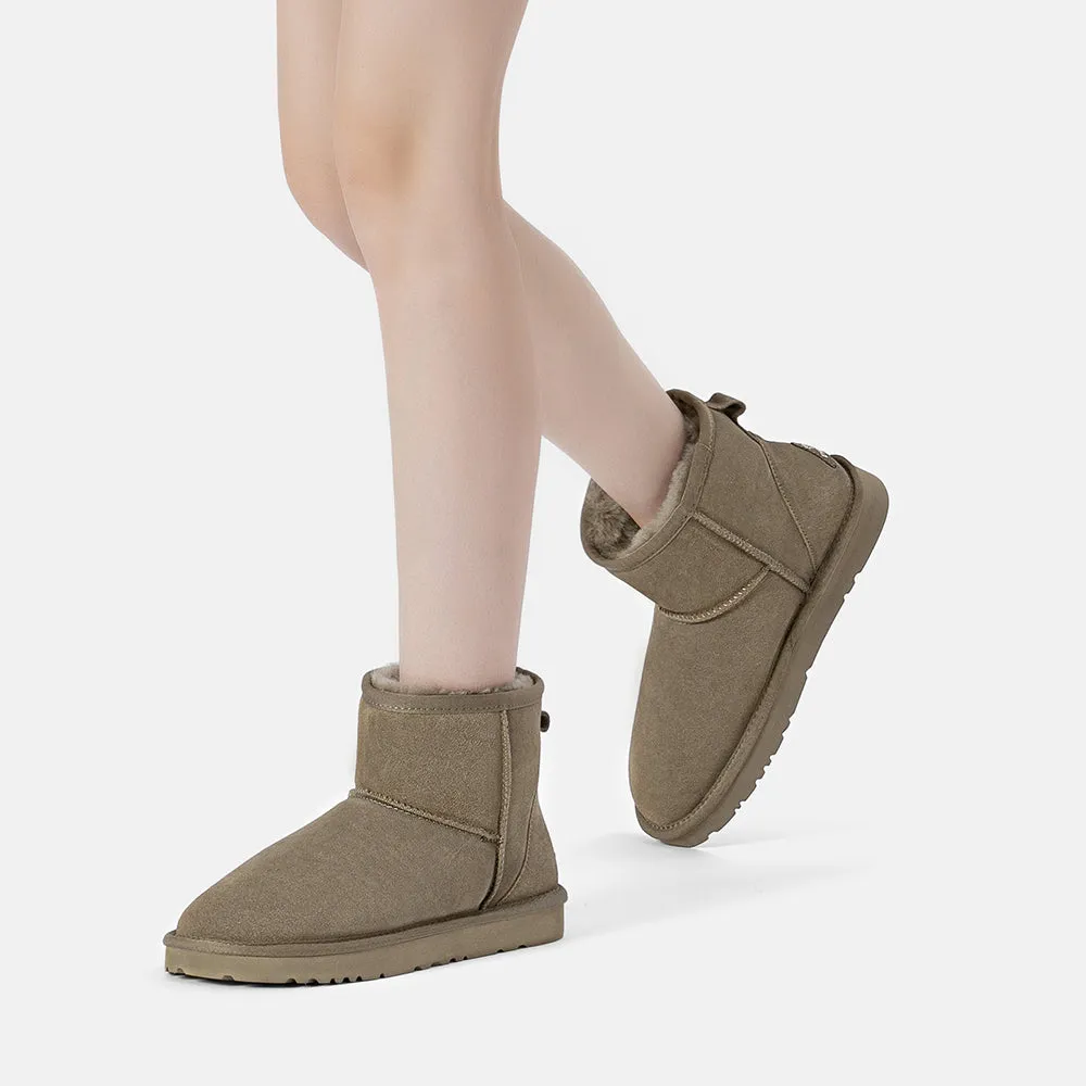EverAu Australia Women Ostrich Leather Short Boots