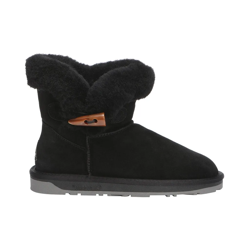 EverAu Australia Women Robin Horn Toggle button Mini Boots