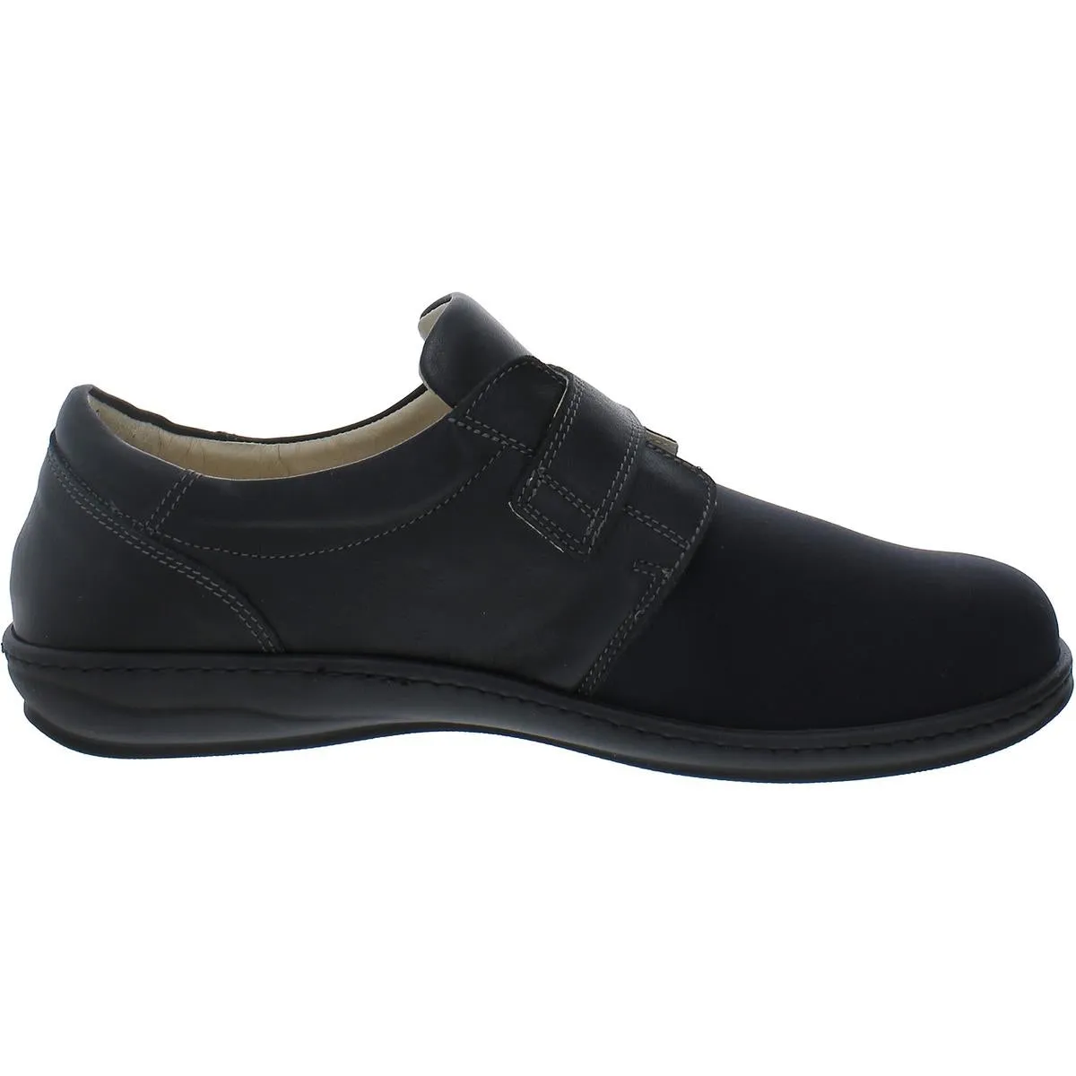 Evita Womens Leather Slip On Flats