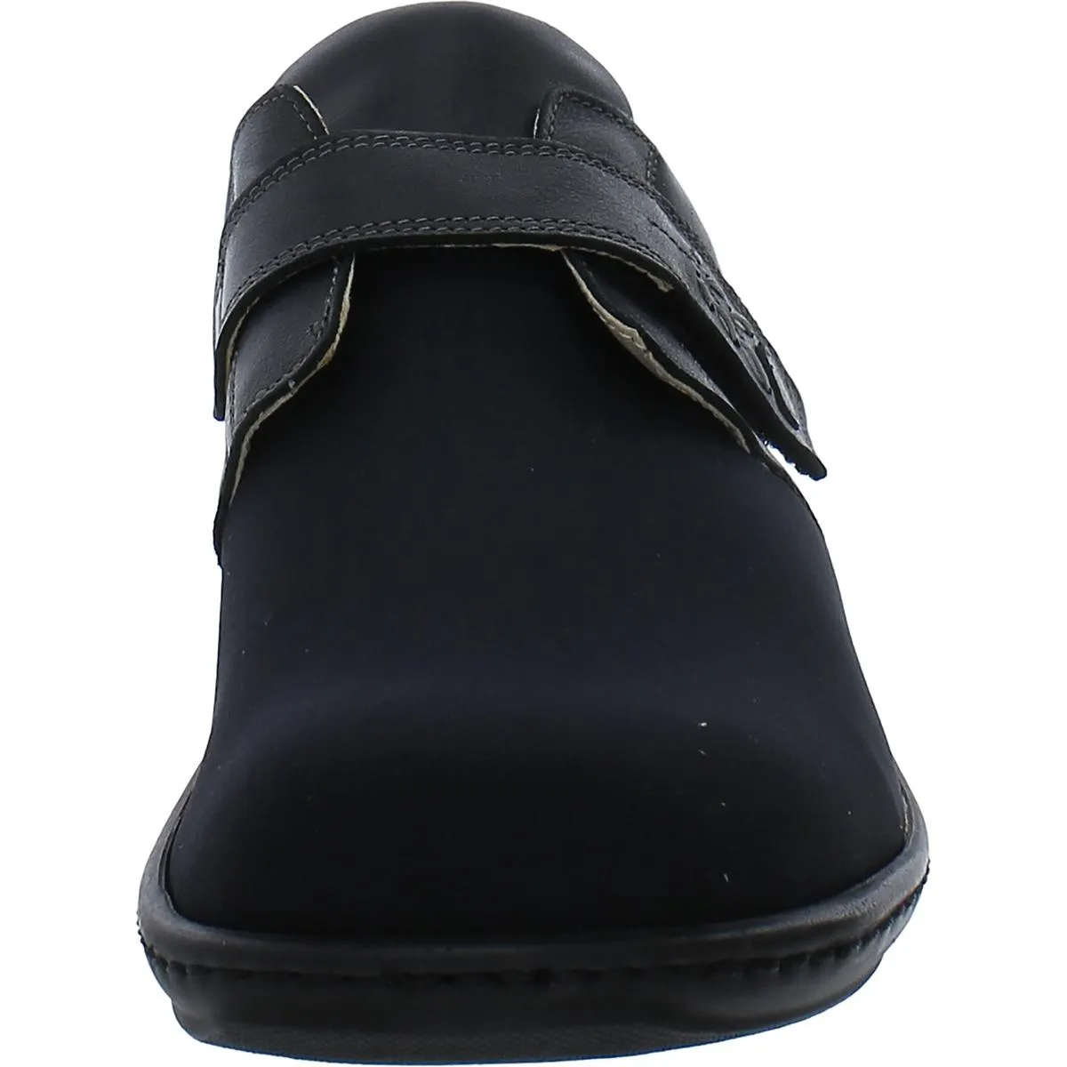 Evita Womens Leather Slip On Flats