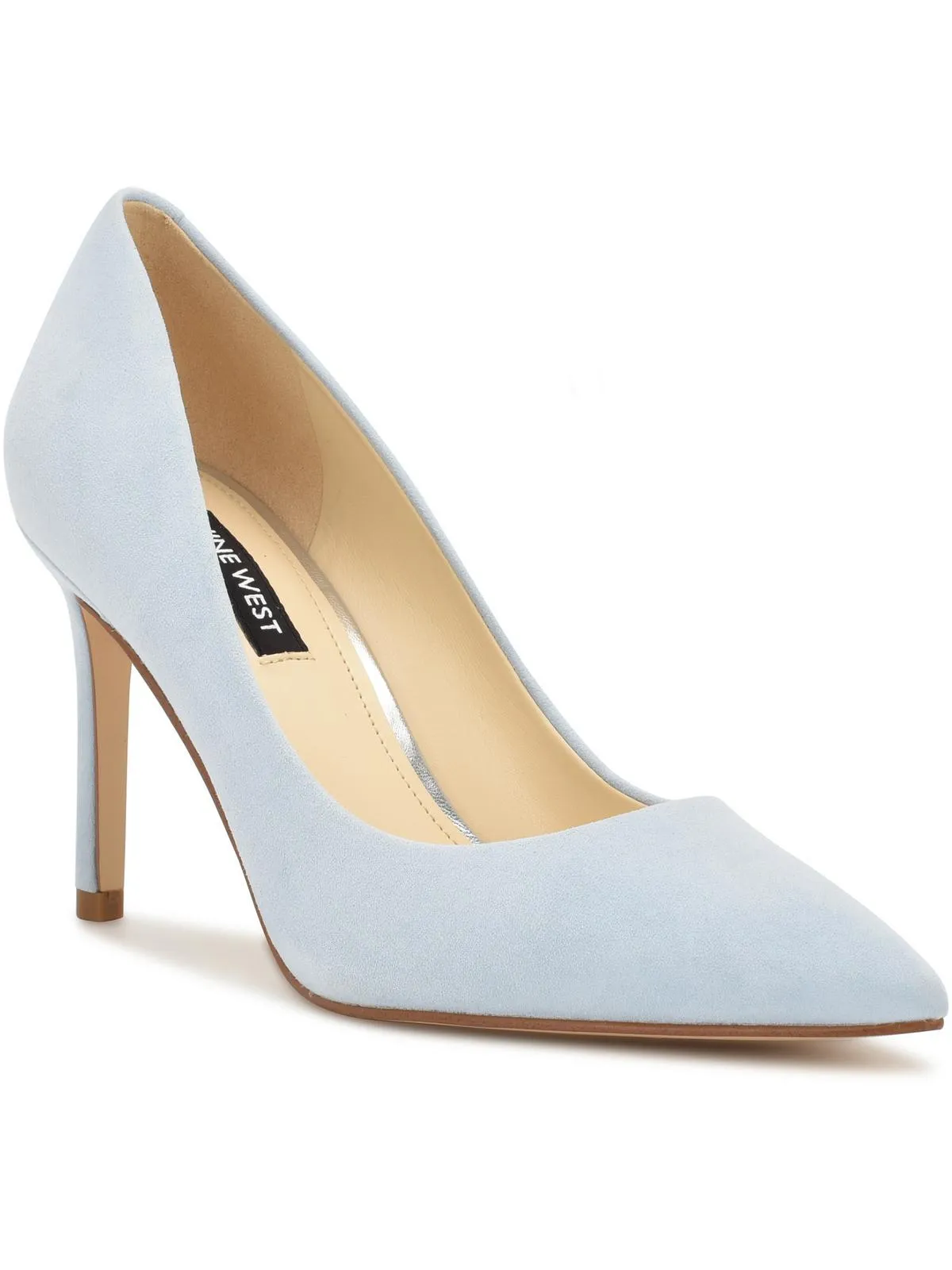 Ezra Womens Leather Pointed Toe Dress Heels