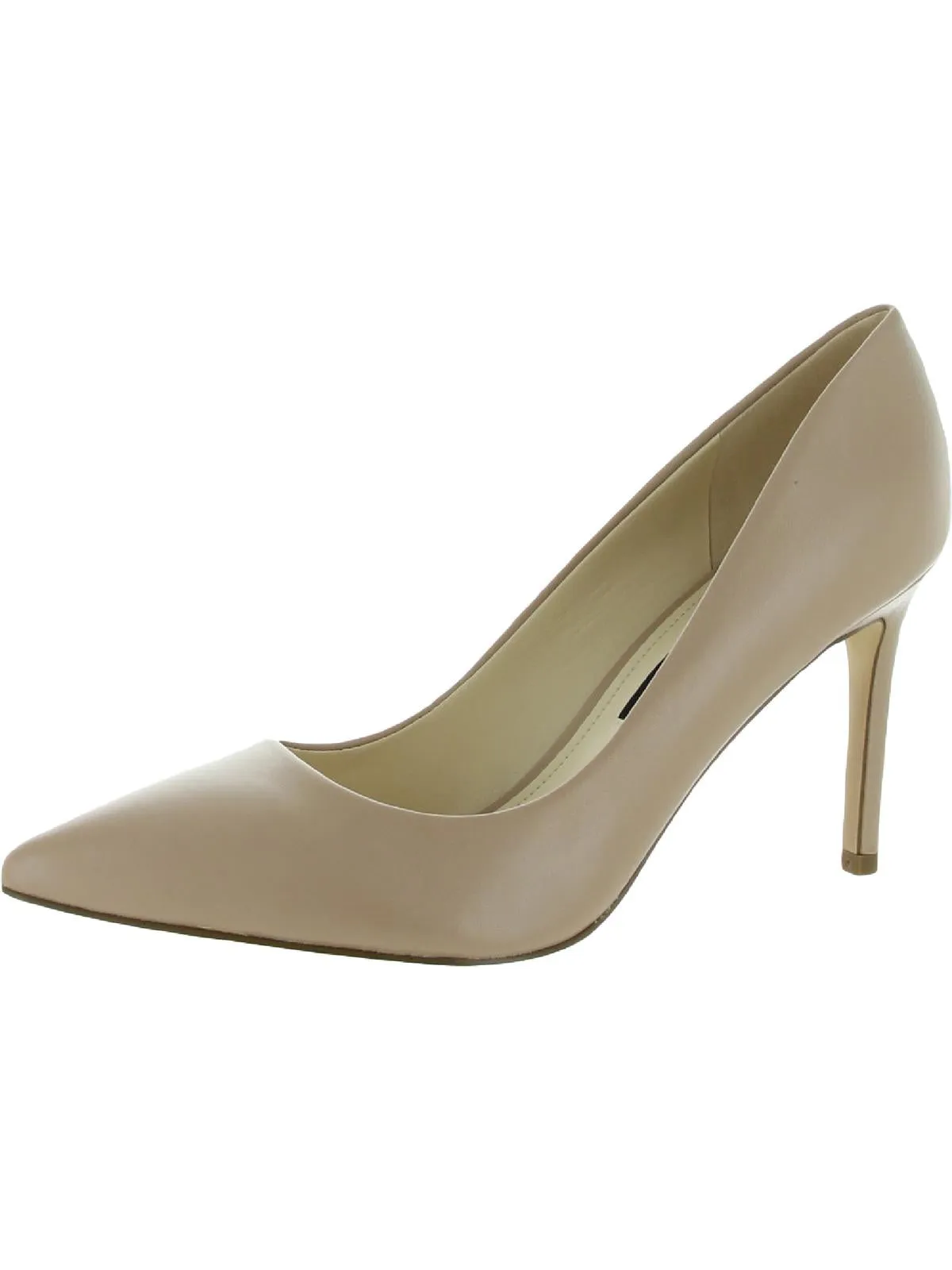 Ezra Womens Leather Pointed Toe Dress Heels