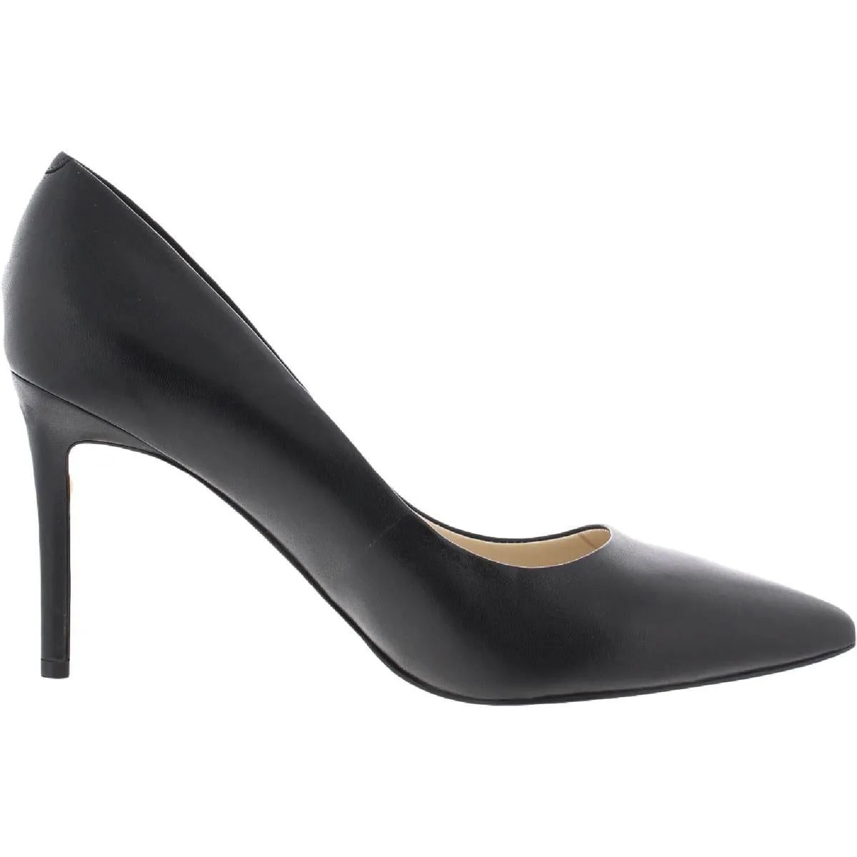 Ezra Womens Leather Pointed Toe Dress Heels