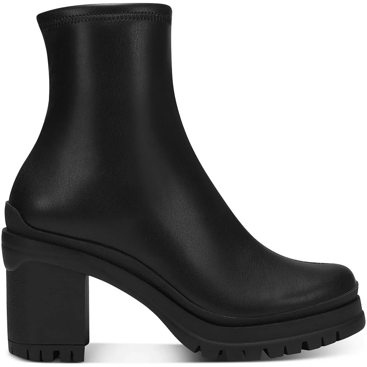 Fallun Womens Lug Sole Side Zip Ankle Boots