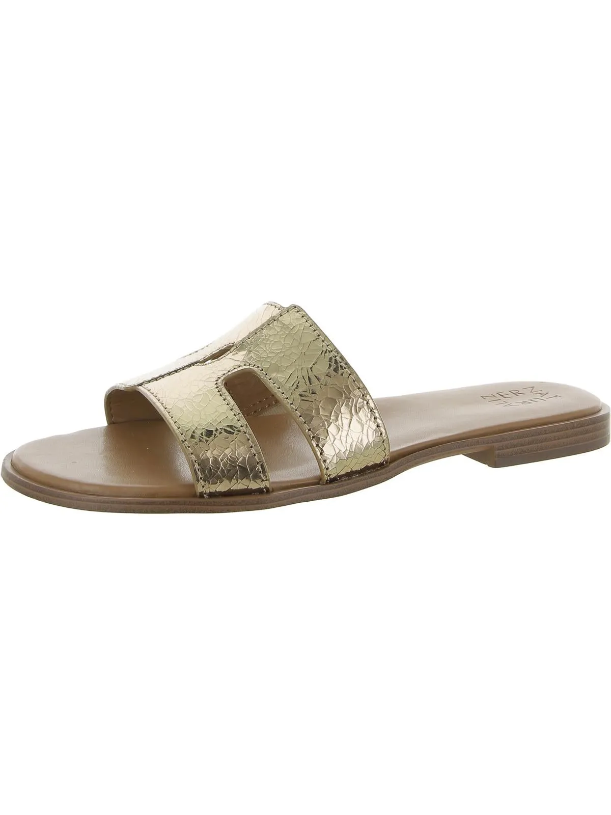 Fame Womens Leather Slide Sandals