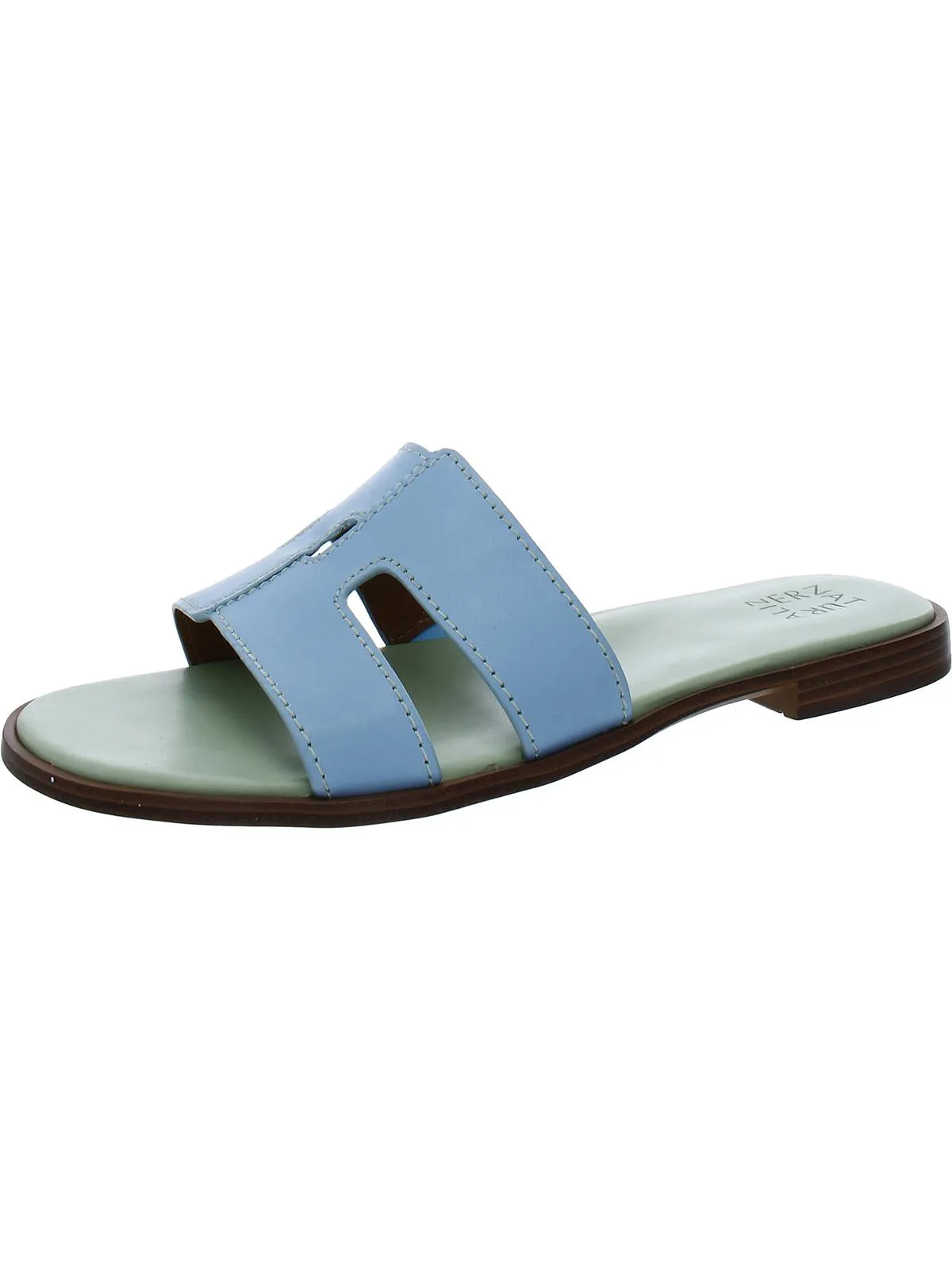 Fame Womens Leather Slide Sandals