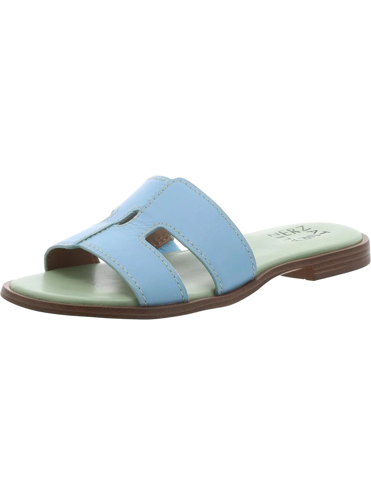 Fame Womens Leather Slide Sandals
