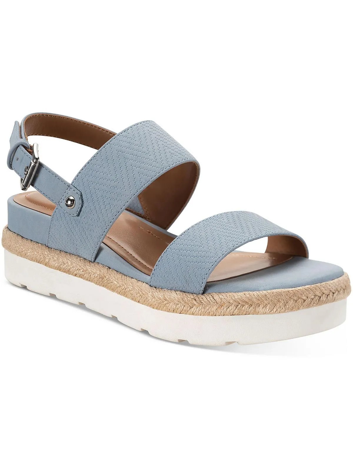 Ferannie Womens Ankle Strap Heeled Espadrilles