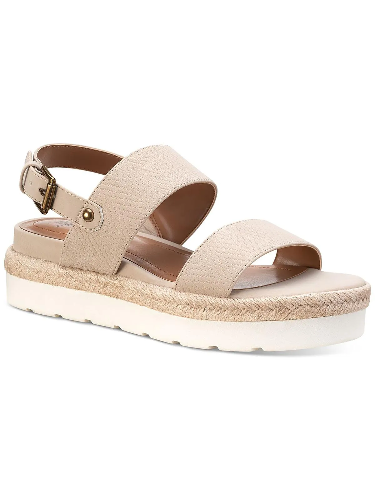 Ferannie Womens Ankle Strap Heeled Espadrilles